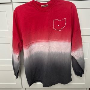 Columbus, Ohio long sleeve (OSU Buckeyes colors)